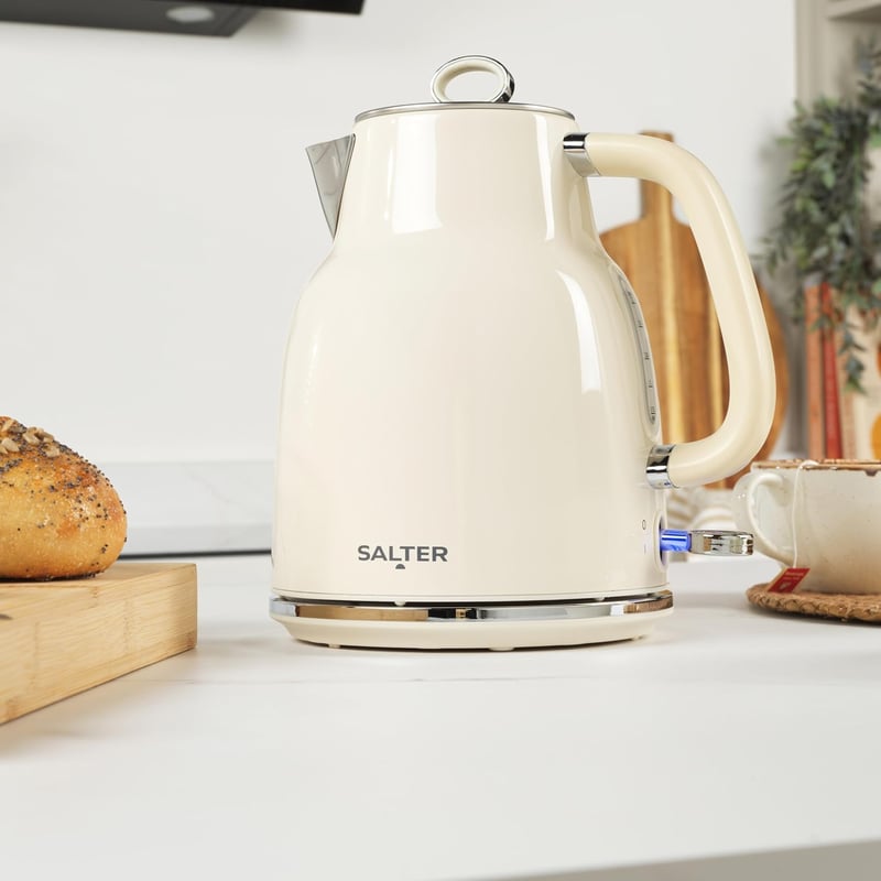 Salter Retro Krém Vízforraló 1.7L 360° Talapzat Gyors Forralás
