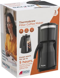 Salter Thermobrew Filteres Kávéfőző 8 Csésze, 1L Termikus Üveg, 5 Órás Hőtartás 2