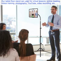 Suport Trepied pentru Tabletă SAMHOUSING, Reglabil pe Înălțime până la 165 cm, pentru iPad Pro 12.9 Air Mini, iPhone și Smartphone-uri, Compatibil cu Tablete de 4.5-13 Inch 4