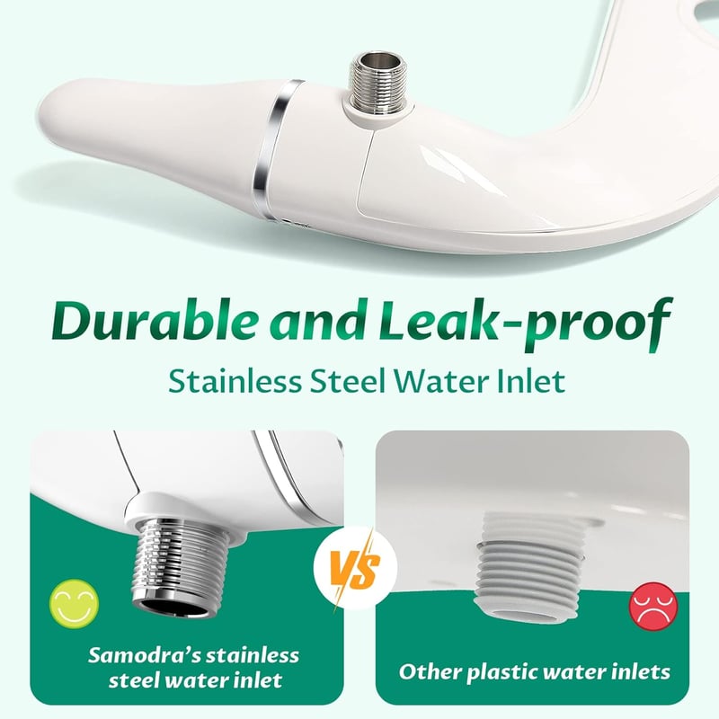 SAMODRA Bidet Attachment Duális Vízsugaras Wc Ülőke Csatlakozó Papírmegtakarítás