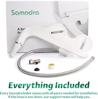 SAMODRA Bidet Attachment Duális Vízsugaras Wc Ülőke Csatlakozó Papírmegtakarítás 7