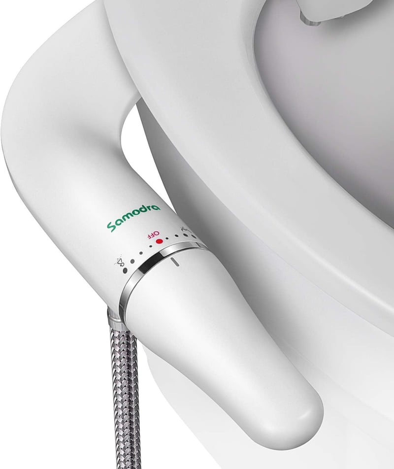 SAMODRA Bidet Attachment Duális Vízsugaras Wc Ülőke Csatlakozó Papírmegtakarítás