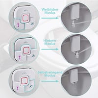 SAMODRA Bidet Attachment Önmosó Kettős Fúvókás Toalett Bidet Beige 8