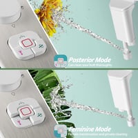 SAMODRA Bidet Attachment Önmosó Kettős Fúvókás Toalett Bidet Beige 4