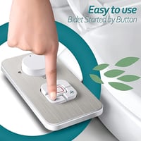 SAMODRA Bidet Attachment Önmosó Kettős Fúvókás Toalett Bidet Beige 9