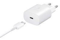 Samsung 25W USB-C gyors töltő adapter kábel nélkül - fehér 5
