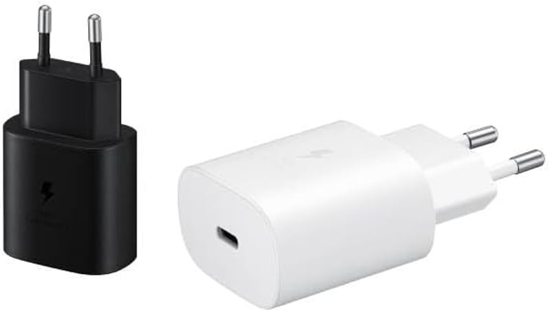 Samsung 25W USB-C Gyorstöltő Adapter Fekete - Eredeti Töltő Kábel Nélkül - (25W) EU, black