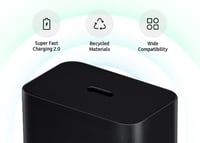Samsung 45W USB-C hálózati töltő adapter, kábel nélkül - fekete 3