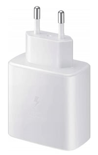 Rýchlonabíjací adaptér Samsung 65W USB-C s redukciou USB-C na USB, originálny, bez kábla, biely 5
