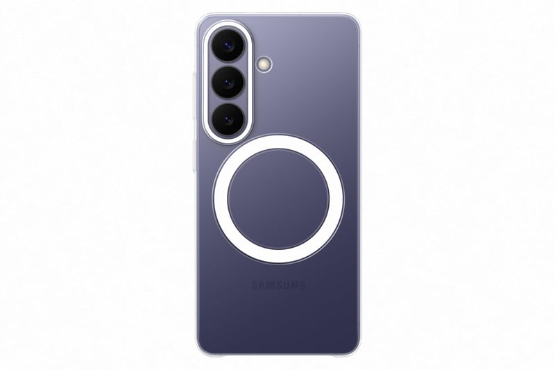 Husă Samsung Clear Magnetic EF-CS942 Transparentă pentru Galaxy S26 - Inel Magnetic, Rezistentă la Șocuri, Husă de Protecție Subțire și Antiderapantă