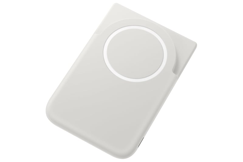 Magnetická bezdrôtová powerbanka Samsung EB-U5200 5000 mAh Qi2 rýchle nabíjanie 15 W so vstavaným stojanom, sivá