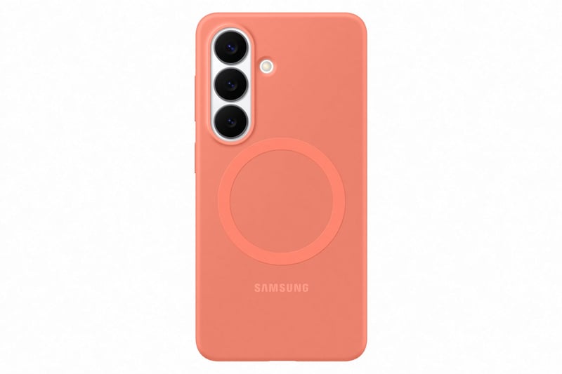 Husă magnetică din silicon Samsung EF-ES942 pentru telefon Samsung Galaxy S26 – Roșu coral