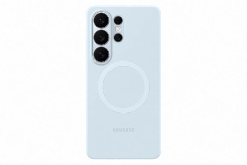 Silikónový kryt s magnetickým krúžkom Samsung EF-ES948 pre Galaxy S26 Ultra – svetlomodrý