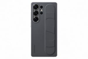 Samsung EF-GS938 Standing Grip maska za Galaxy S25 Ultra, s držačem za prst, tanki dizajn, crna