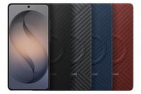 Husă magnetică din carbon Samsung EF-KS948 pentru Galaxy S26 Ultra, cu inel magnetic, rezistentă la șocuri, subțire, anti-alunecare, albastru-violet 6