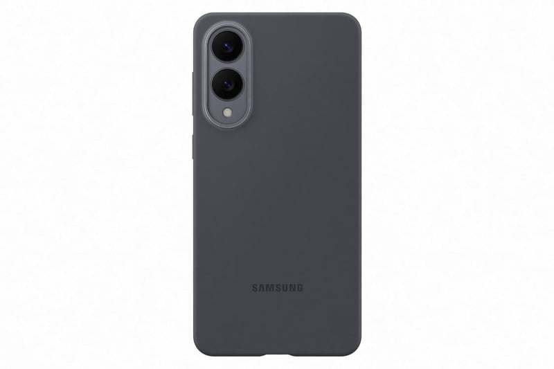 Silikónový kryt Samsung EF-PS937 na smartfón Galaxy S25 Edge, tenké a protišmykové ochranné puzdro, odolné voči nárazom, čierne