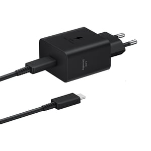Adaptor Încărcător Rapid Samsung EP-T4511X 45W USB-C cu Cablu de Date, Compatibil cu Dispozitive de la Alți Producători, Negru