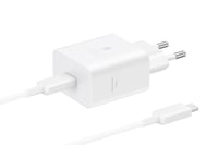 Adaptor încărcător rapid Samsung EP-T4511X 45W USB-C cu cablu de date, compatibil cu dispozitive de la alți producători, alb 1