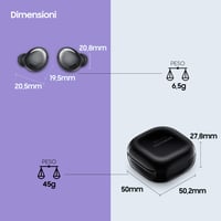 Căști wireless Samsung Galaxy Buds Pro, Anulare activă a zgomotului, Sunet ambiental, IPX7, Încărcare wireless, Negru 2