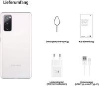 Smartphone Samsung Galaxy S20 FE Android – ecran Super AMOLED de 6,5 inchi, 256 GB/8 GB RAM, baterie de 4500 mAh, Cloud White 6