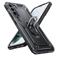 Nárazuvzdorný kryt pre Samsung Galaxy S21 5G s otočným krúžkom - čierny (renovovaný) 1