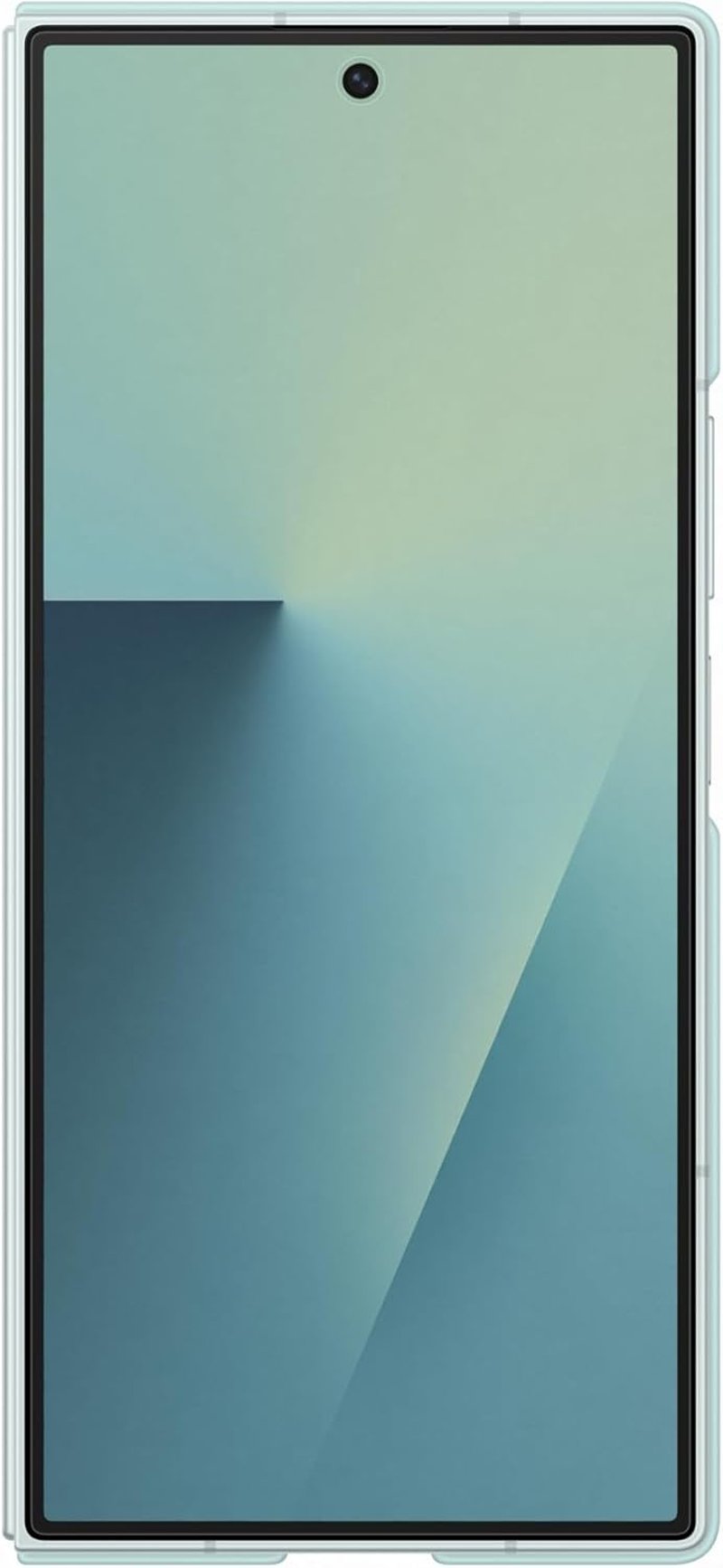 Samsung Galaxy Z Fold7 szilikon tok ujjtartóval, ütésálló védőtok, menta zöld - mint
