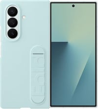 Samsung Galaxy Z Fold7 szilikon tok ujjtartóval, ütésálló védőtok, menta zöld - mint 3