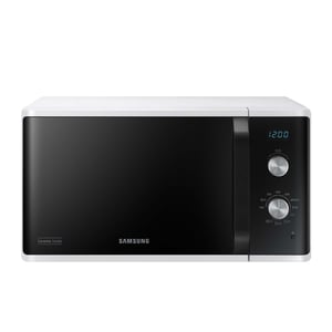 Cuptor cu microunde Samsung MG23K3614AW/EG cu grill, 23 litri, 800 W, element de grill mare, interior ceramic, alb