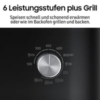 Cuptor cu microunde Samsung MG23K3614AW/EG cu grill, 23 litri, 800 W, element de grill mare, interior ceramic, alb 7