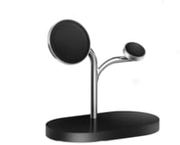 Magnetická indukčná nabíjačka Samsung S25 15W, nabíjacia stanica 3 v 1, súčasné nabíjanie: smartfón, hodinky, slúchadlá, celkový výkon 45W, kompaktný dizajn 4