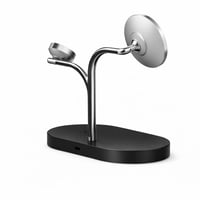 Magnetická indukčná nabíjačka Samsung S25 15W, nabíjacia stanica 3 v 1, súčasné nabíjanie: smartfón, hodinky, slúchadlá, celkový výkon 45W, kompaktný dizajn 6