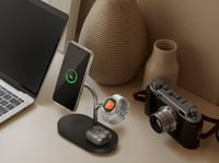 Magnetická indukčná nabíjačka Samsung S25 15W, nabíjacia stanica 3 v 1, súčasné nabíjanie: smartfón, hodinky, slúchadlá, celkový výkon 45W, kompaktný dizajn 7