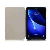 Kožené flipové puzdro Samsung SKYTAR na Galaxy Tab A 10.1 SM-T580N/T585N (2016) s funkciou stojana, červené 7