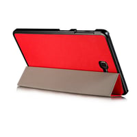 Kožené flipové puzdro Samsung SKYTAR na Galaxy Tab A 10.1 SM-T580N/T585N (2016) s funkciou stojana, červené 5