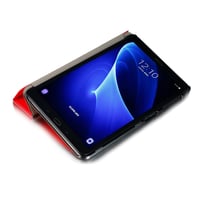 Kožené flipové puzdro Samsung SKYTAR na Galaxy Tab A 10.1 SM-T580N/T585N (2016) s funkciou stojana, červené 6