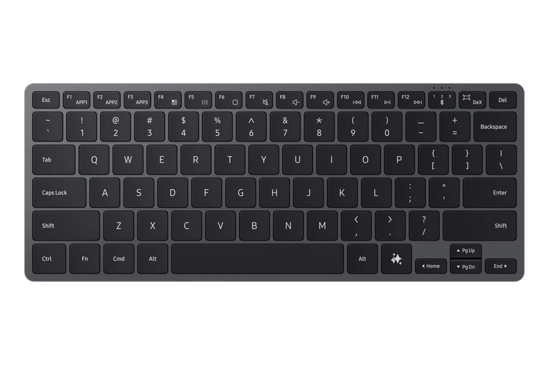 Samsung Smart Keyboard EJ-B7800 Vezeték nélküli Bluetooth Billentyűzet Vékony Alumínium Design AI Gomb Sötétszürke