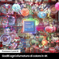 Samsung UE43DU7170UXZT Crystal 4K UHD Smart TV 43 colos fekete Bixby Alexa Google Assistant Q-Symphony DVB-T2 4K Upscaling 7