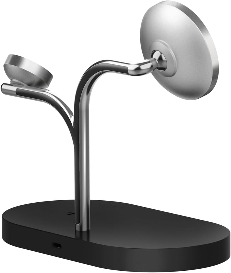 Samsung Wits 3az1-ben Wireless Mágneses Qi2 Töltőállomás Galaxy Telefon Óra Fülhallgató USB-C 15W