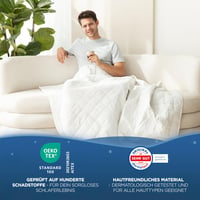Samthus vážená prikrývka 135x200 cm 6 kg terapeutická deka s certifikátom Oeko-Tex 7