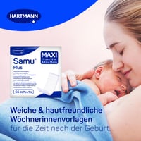 Pôrodné vložky Samu Maxi Plus 56 ks - Pupil Pads popôrodné hygienické vložky 2