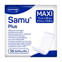 Pôrodné vložky Samu Maxi Plus 56 ks - Pupil Pads popôrodné hygienické vložky 1
