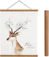 Sanauto Mágneses Fa Plakátrúd Teak 50cm - Képkeret Függesztő Rendszer 1