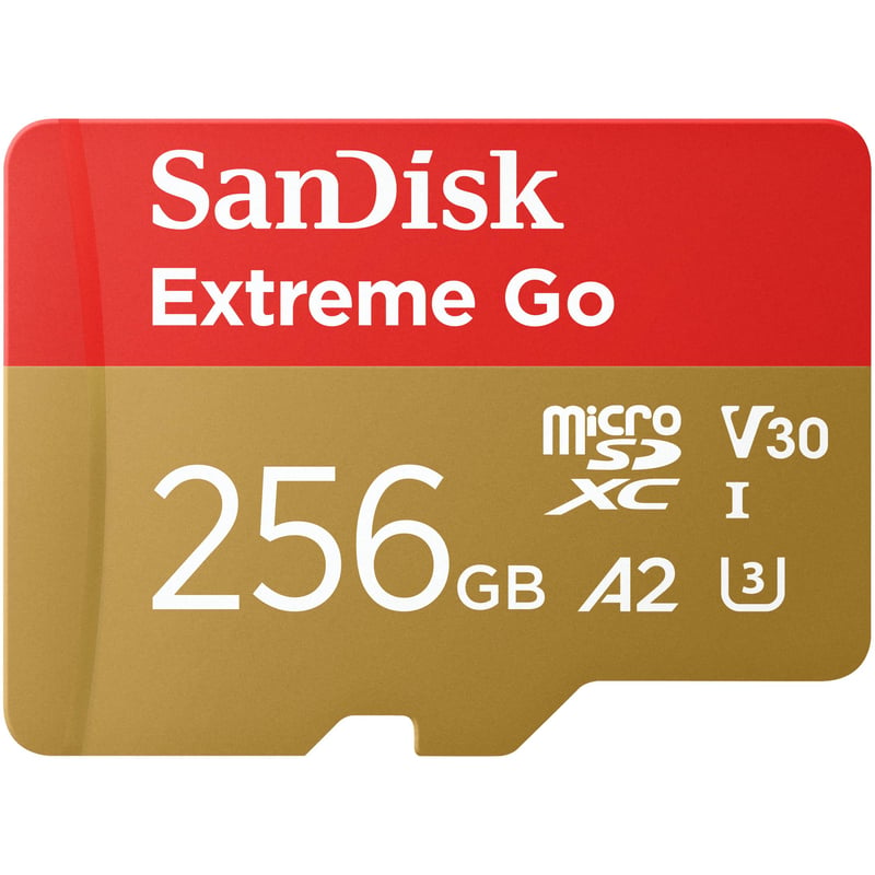 Pamäťová karta SanDisk Extreme Go microSDXC 256 GB - UHS-I, V30, U3, 200 MB/s
