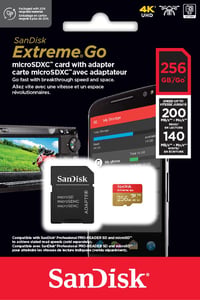 Pamäťová karta SanDisk Extreme Go microSDXC 256 GB - UHS-I, V30, U3, 200 MB/s 5