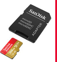 Card de memorie microSDXC SanDisk Extreme cu adaptor SD, 190MB/s, A2, U3, V30 - 256 GB 2