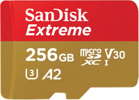 Card de memorie microSDXC SanDisk Extreme cu adaptor SD, 190MB/s, A2, U3, V30 - 256 GB 1