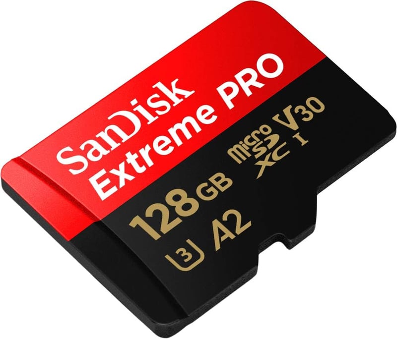 SanDisk Extreme PRO 128GB microSDXC memóriakártya adapter és RescuePRO szoftverrel