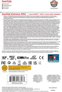SanDisk Extreme PRO 64GB microSDXC kártya SD adapterrel, 200MB/s, A2, U3, V30 6