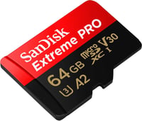 SanDisk Extreme PRO 64GB microSDXC kártya SD adapterrel, 200MB/s, A2, U3, V30 2