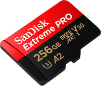SanDisk Extreme PRO microSDXC memóriakártya SD adapterrel - 256 GB - 200 MB/s, V30, U3 2